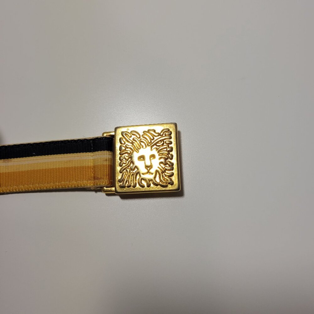 Vintage Anne Klein White, Gold and Blue Belt